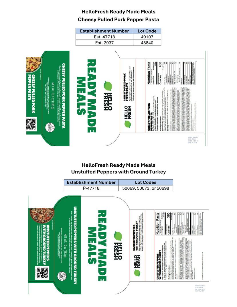 FSIS Issues Public Health Alert For Ready-To-Eat Meals Containing Spinach That May Be Contaminated With Listeria